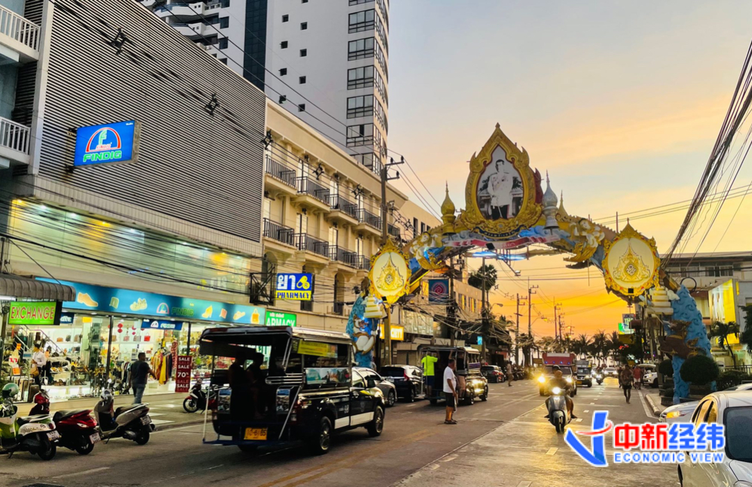 泰国芭提雅的街道