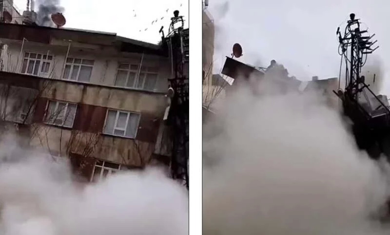土耳其桑勒乌法的一座建筑完全倒塌