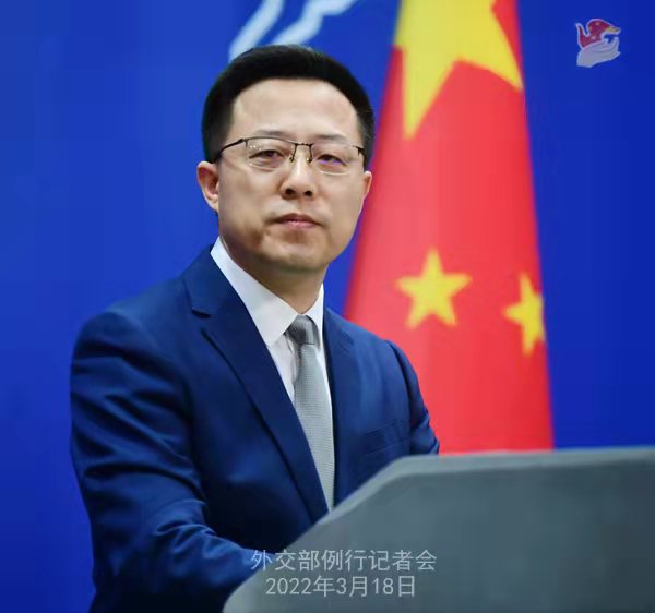 外交部发言人赵立坚