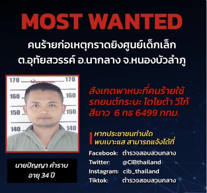 泰国托儿所枪击案已致38死 凶手照片