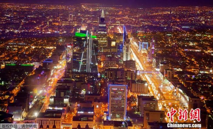 沙特阿拉伯利雅得城市全景
